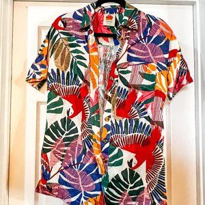 FARM Rio Off White Macaw Romper - XS